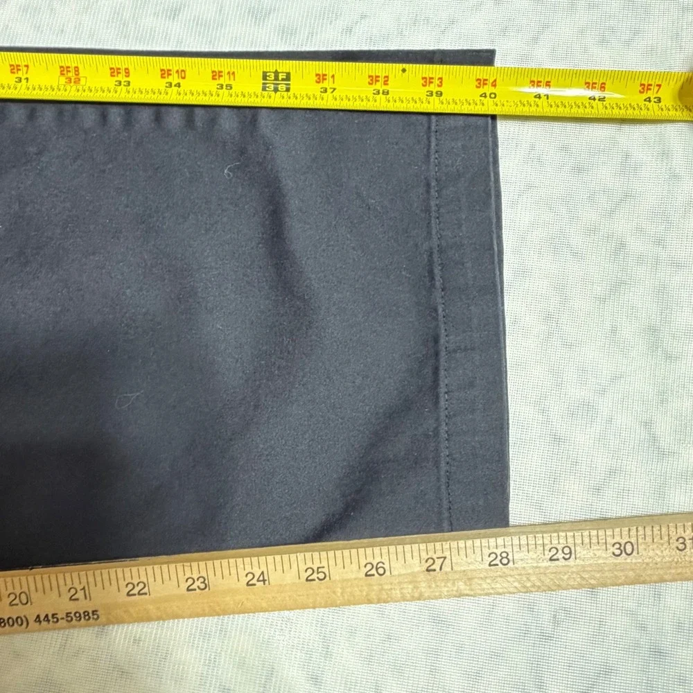 Dockers Mens 42x30 Black Pleated Chinos‎ Stretch Cotton Straight Leg Pants